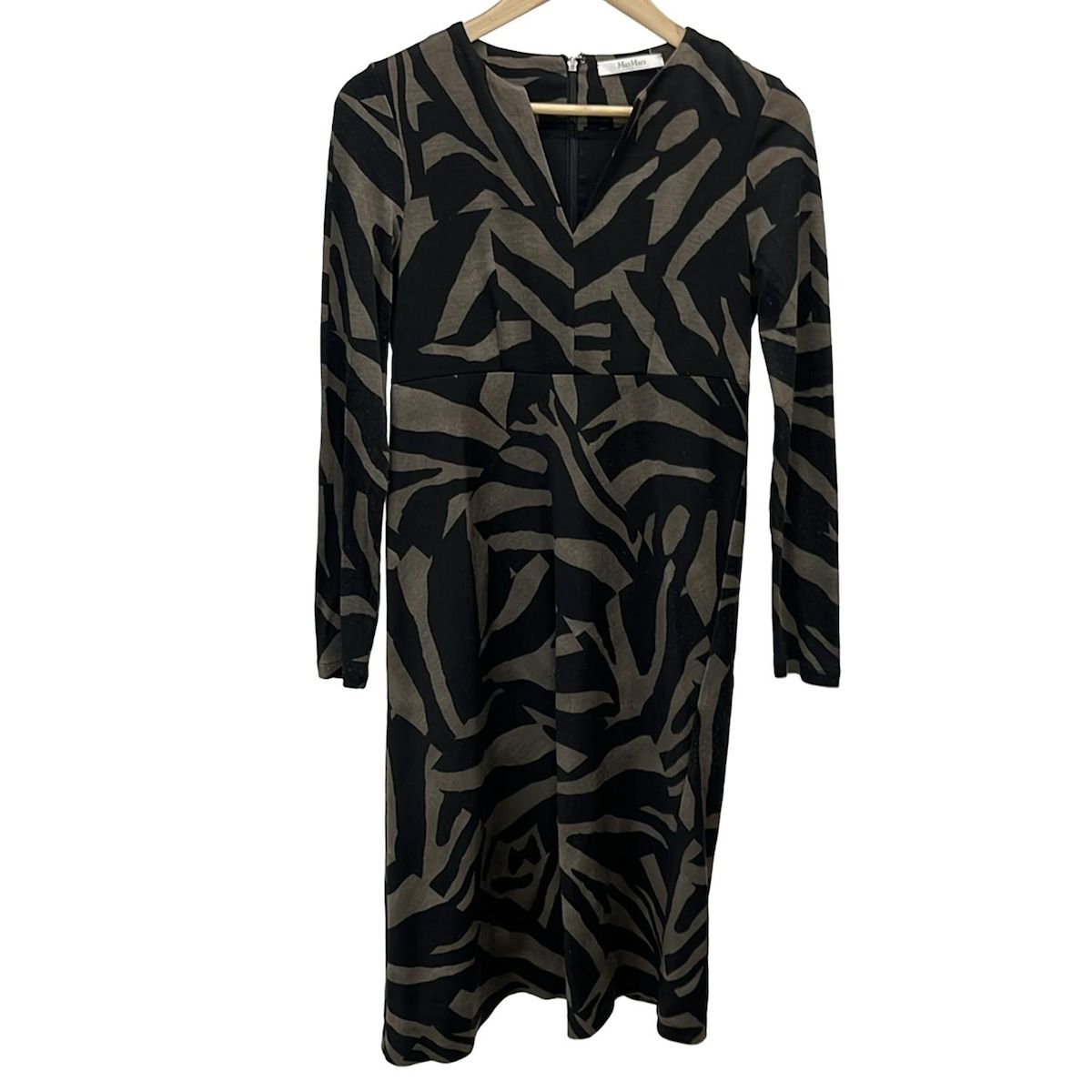 Max Mara マックスマーラ ワンピース サイズ40 M レディース - 黒×グレーベージュ
