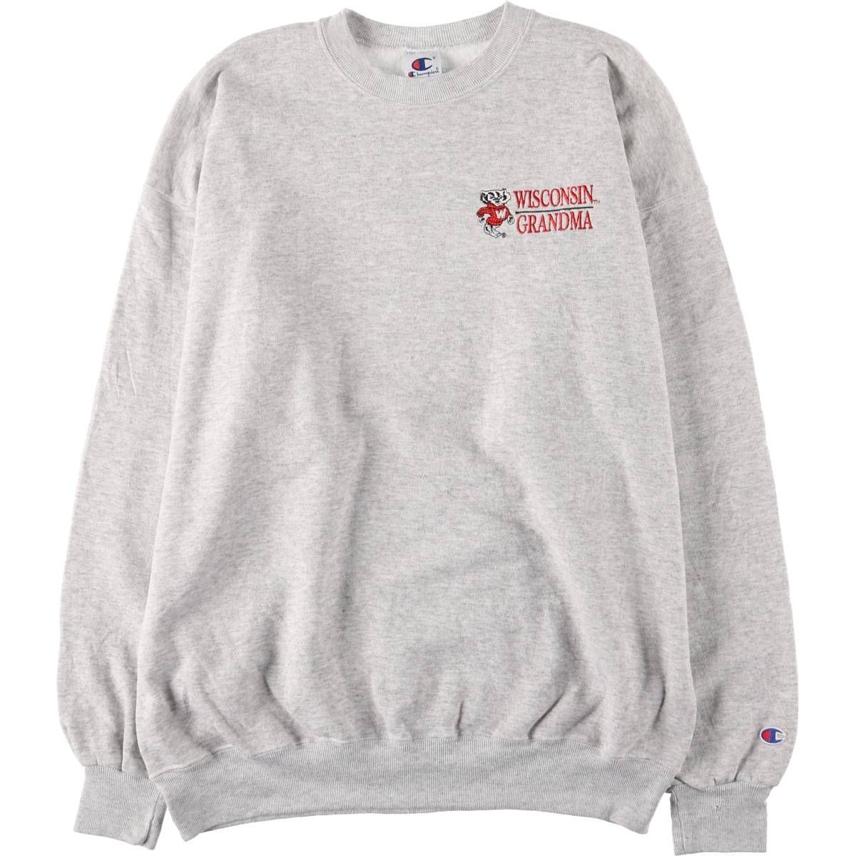 古着 90年代 チャンピオン Champion ウィスコンシン大学 カレッジスウェットシャツ トレーナー メンズXL相当|eaa 418636