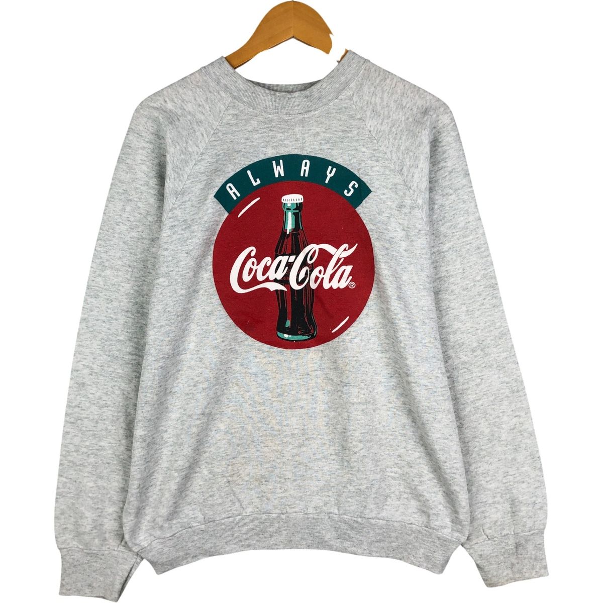 古着 90年代 フルーツオブザルーム FRUIT OF THE LOOM COCA-COLA コカコーラ アドバタイジング スウェットシャツ トレーナー|eaa 418831