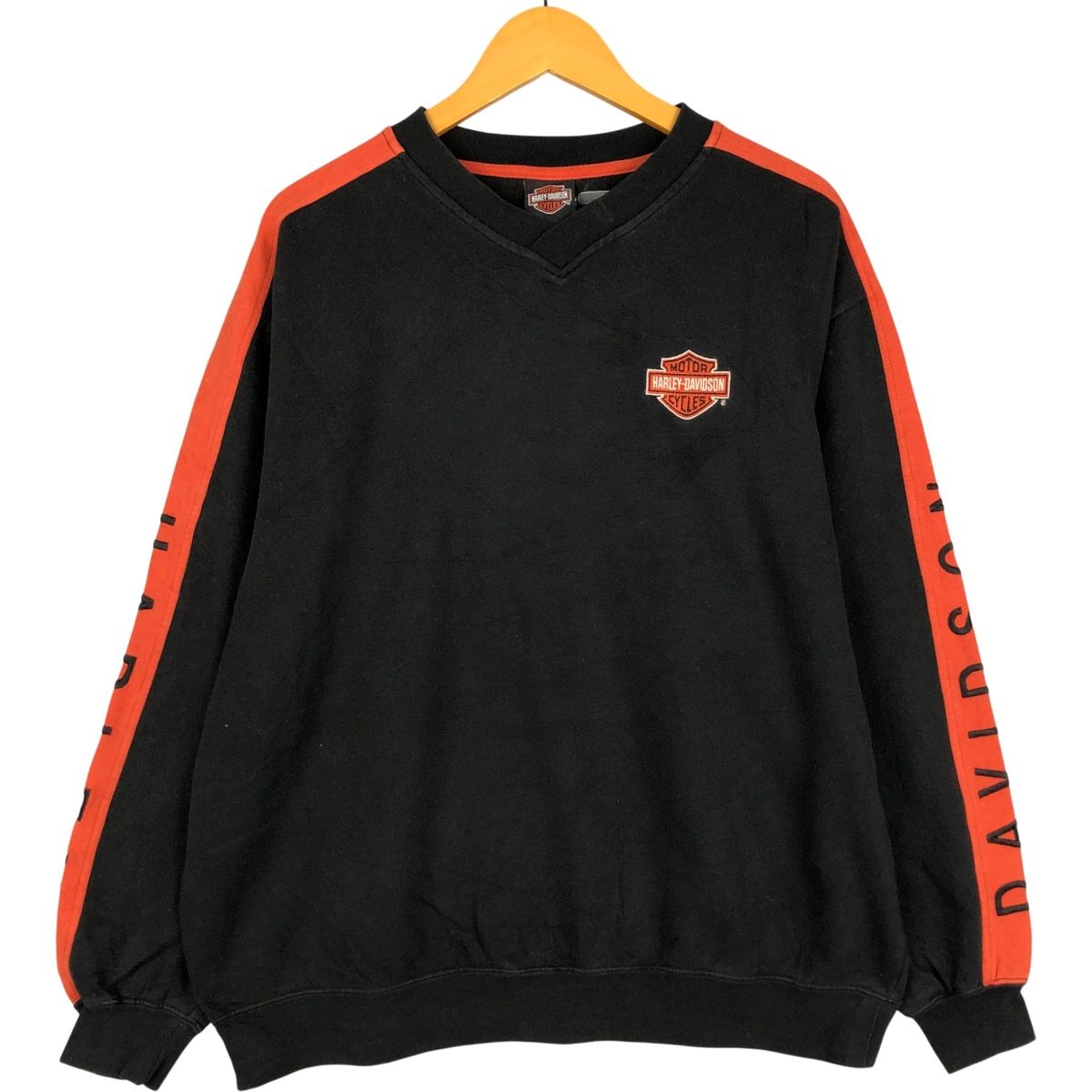 古着 ハーレーダビッドソン Harley-Davidson Vネック アドバタイジング スウェットシャツ トレーナー メンズL相当 eaa 419540