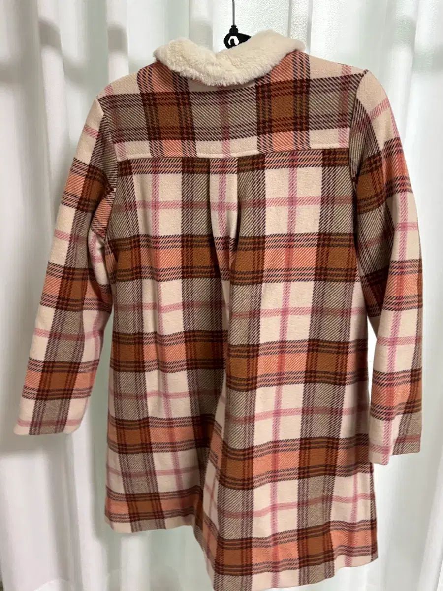  ボントン ファー付き CHECK コート 12 A その他 ジャケット ブルゾン