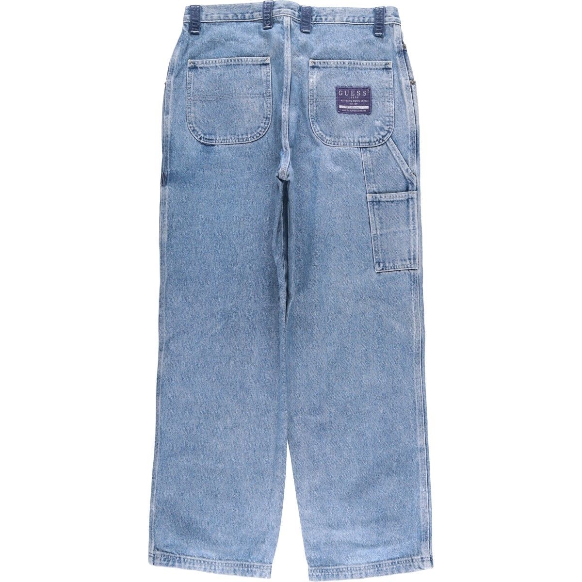 古着 90年代 ゲス Guess JEANS デニムペインターパンツ メンズw 33相当 ヴィンテージ eaa 419626