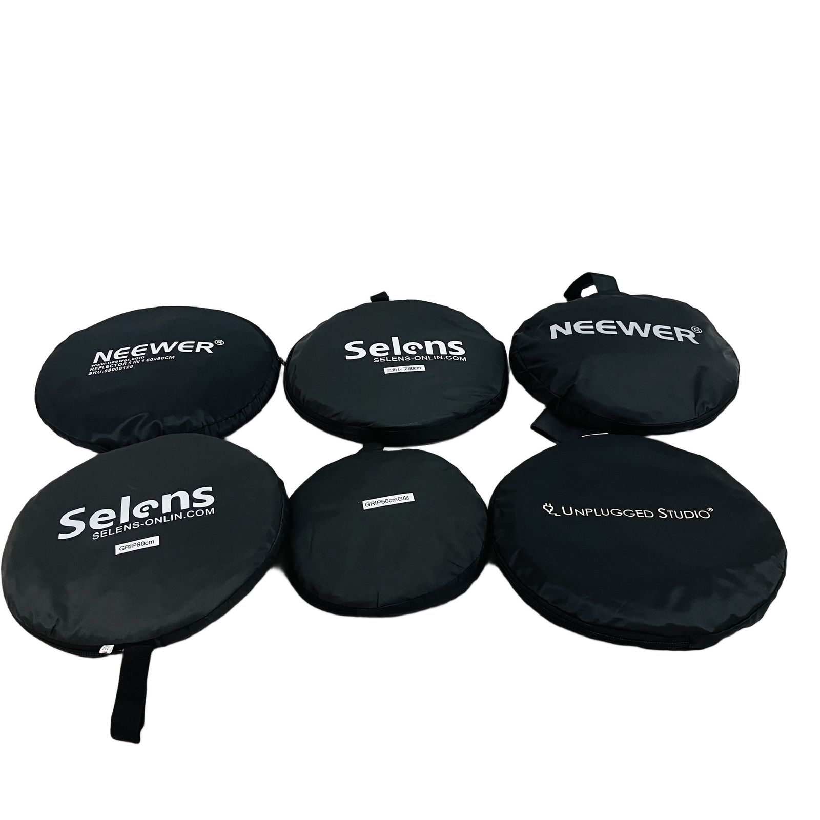 Selons NEEWER STUDIO レフ板 7点セット 三角レフ 楕円形 グリップ付き カメラ