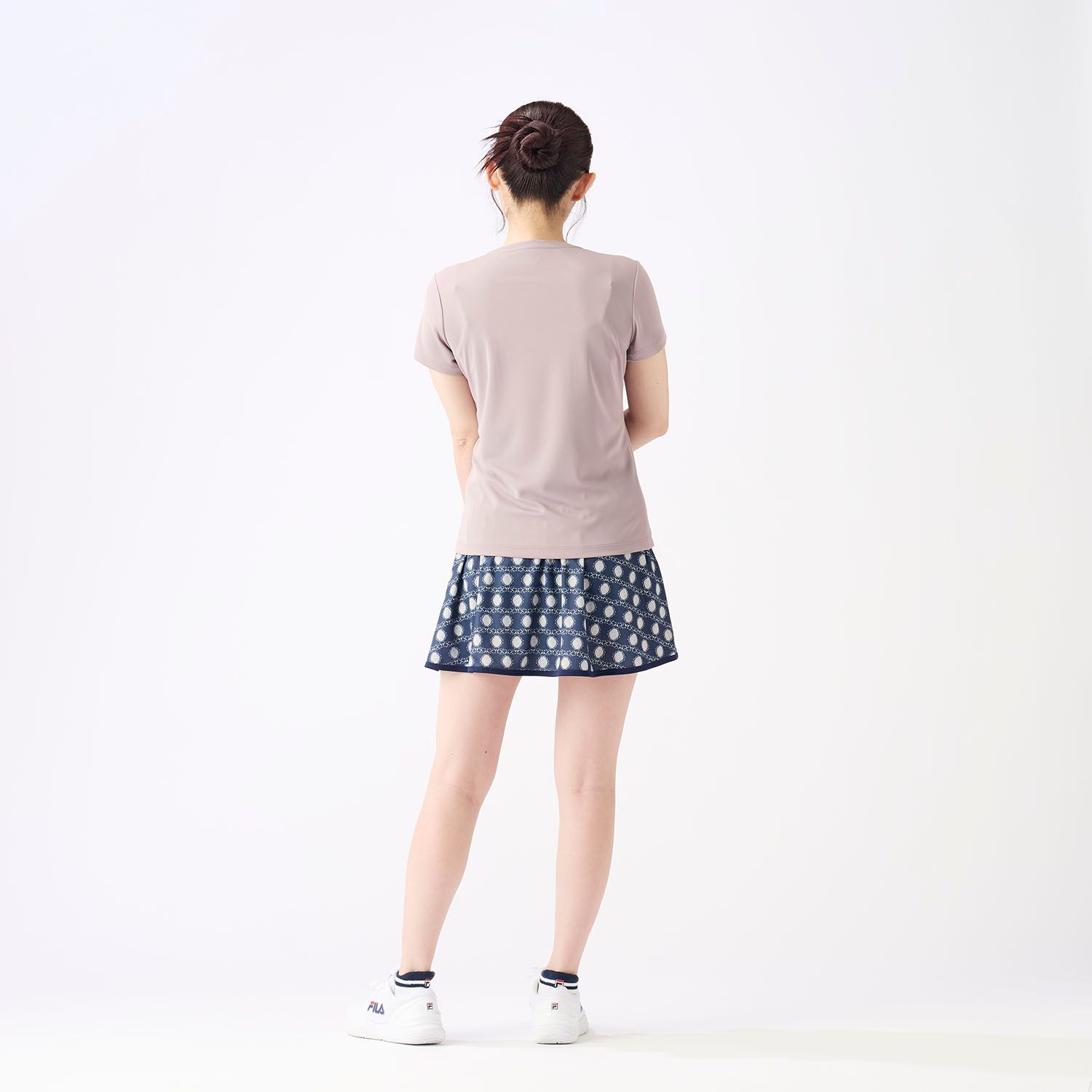フィラ FILA テニス アップリケ T シャツ EL0005 03C スモーキー
