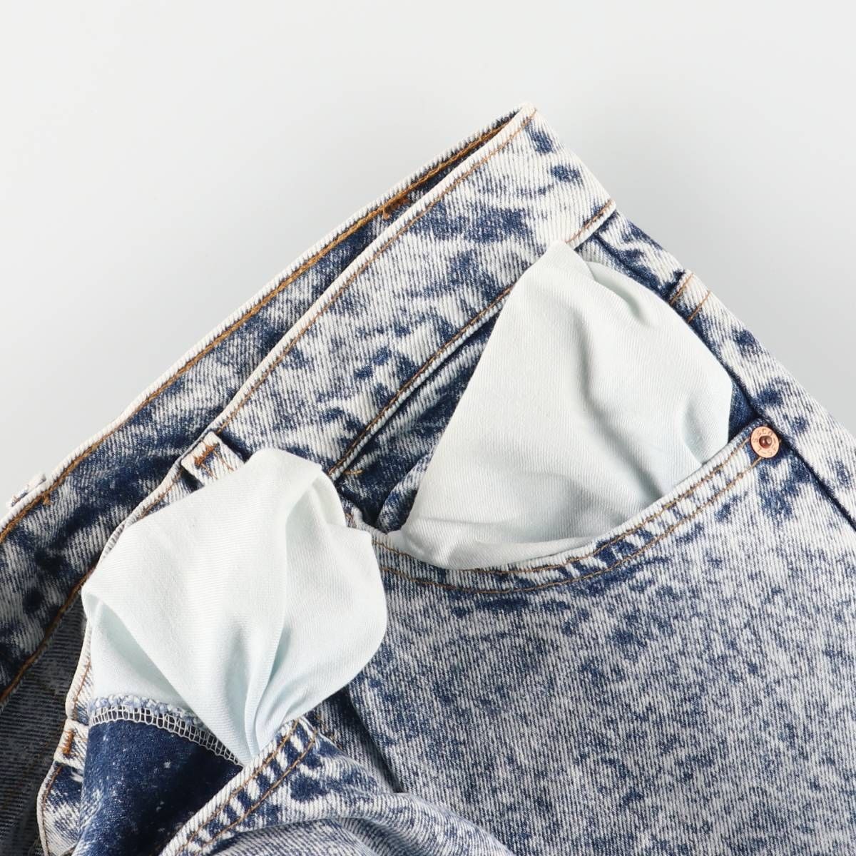 テーパードデニムパンツ メンズw