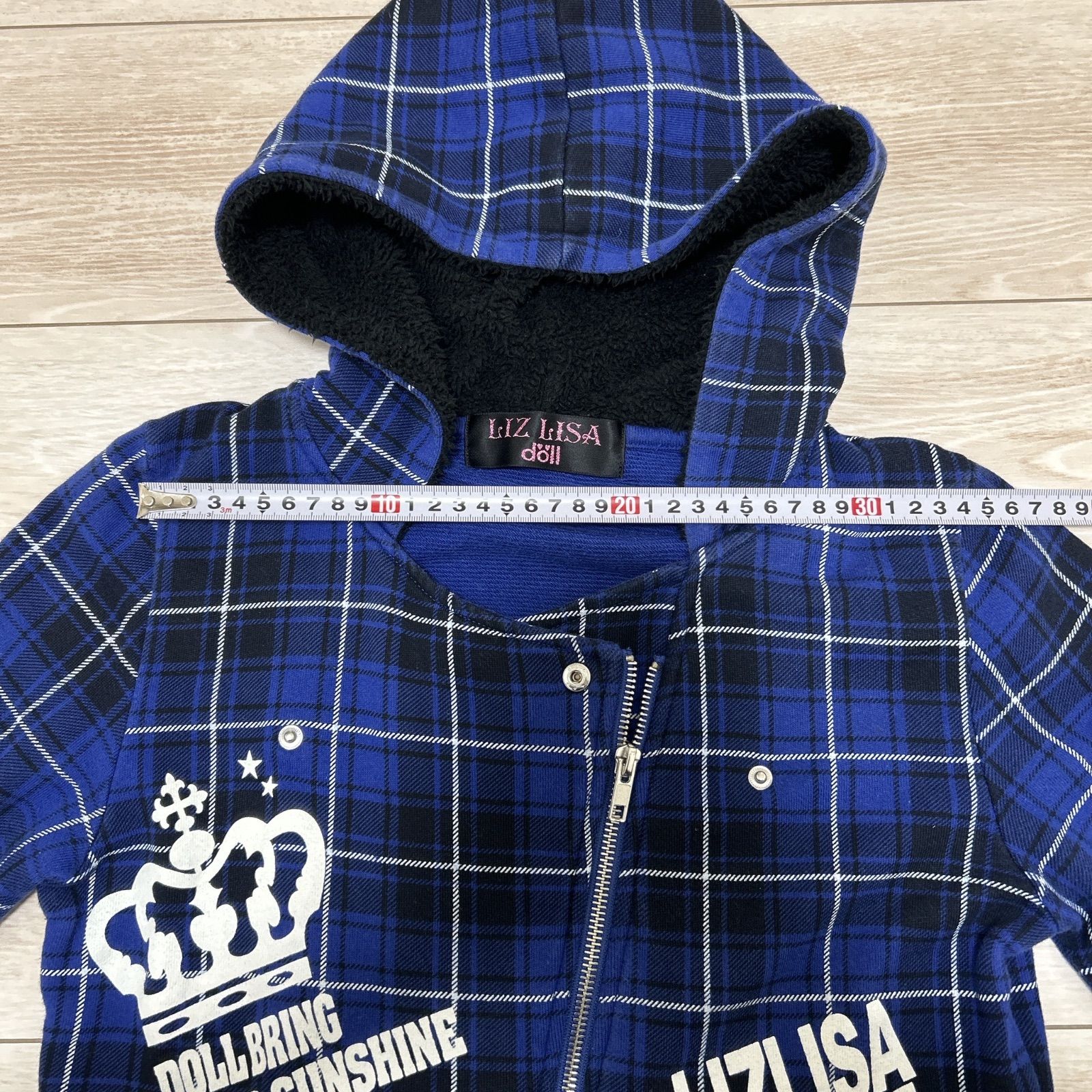 リズリサ LIZLISA チェック柄パーカー うさみみクロップドニットパーカー ｜ LIZ LISA（リズリサ）公式通販
