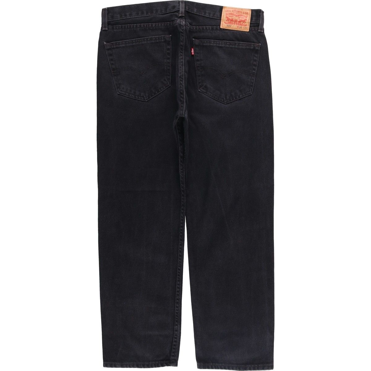 古着 リーバイス Levi s 505 ブラックデニム テーパードデニムパンツ メンズw 36相当|eaa 419871