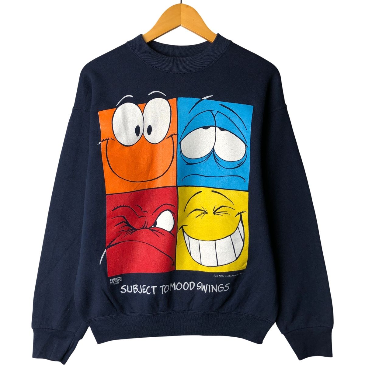 古着 90年代 フルーツオブザルーム FRUIT OF THE LOOM Face Offs キャラクタースウェットシャツ トレーナー メンズM相当|eaa 418694