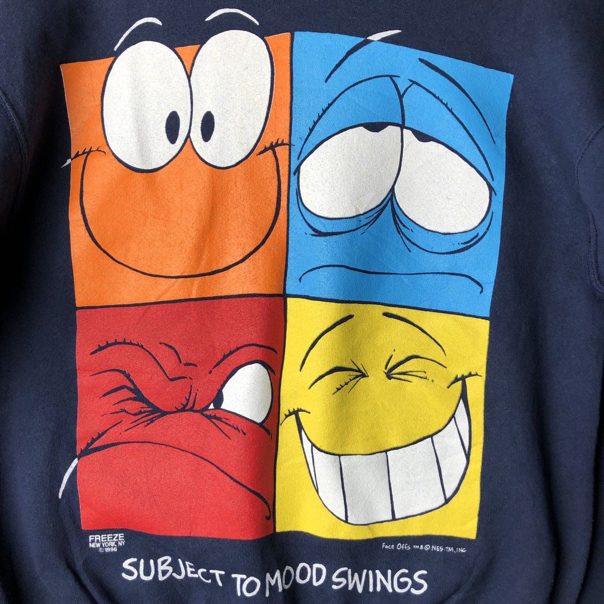 古着 90年代 フルーツオブザルーム FRUIT OF THE LOOM Face Offs キャラクタースウェットシャツ トレーナー メンズM相当 eaa 418694