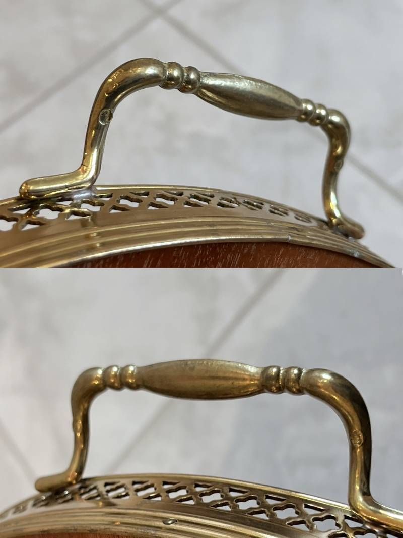 PATURZO GIOVANNI イタリア製 象嵌 トレイ 木製 アンティーク