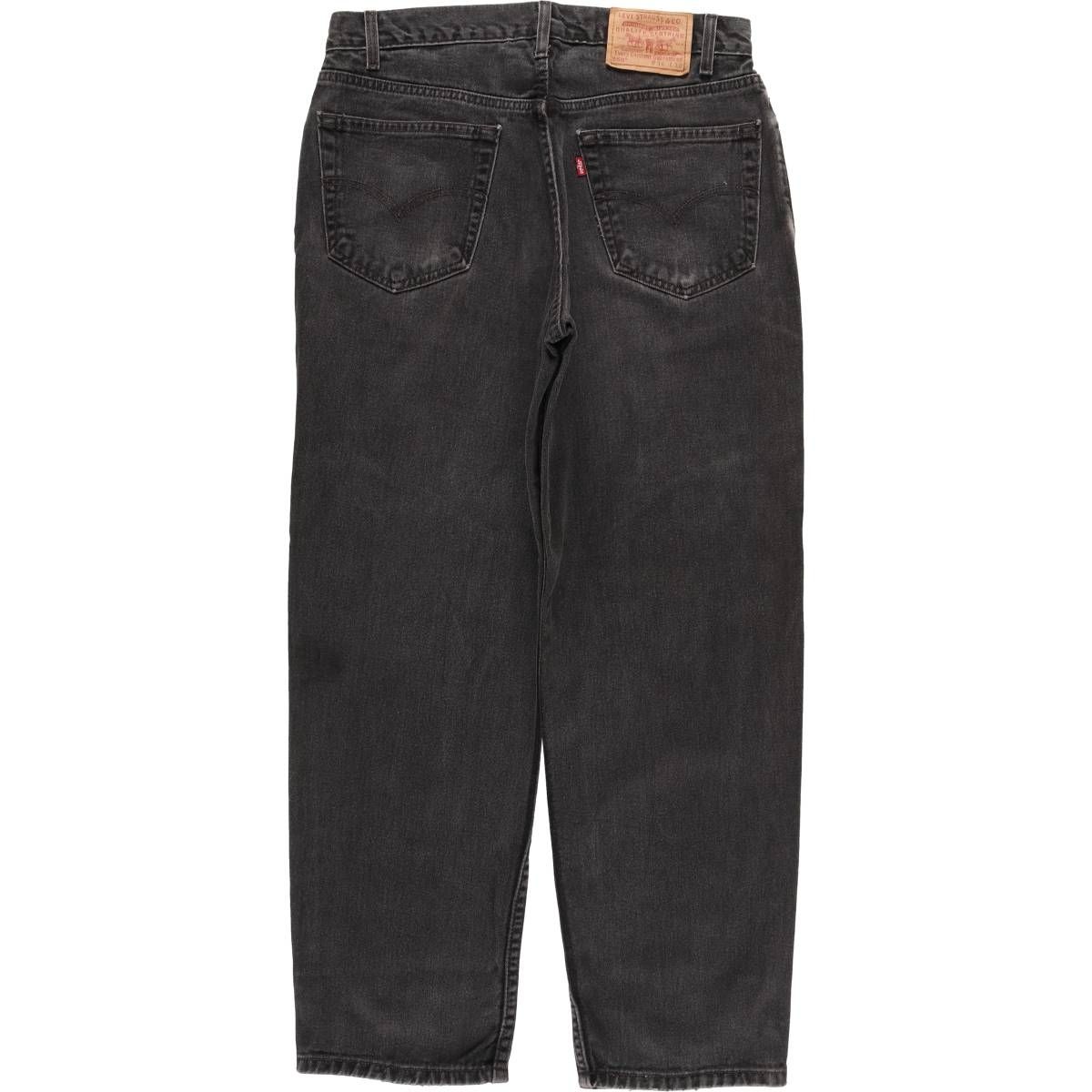 古着 00年代 リーバイス Levi s 550 0260 ブラックデニム テーパードデニムパンツ メンズw 32相当 eaa 419253