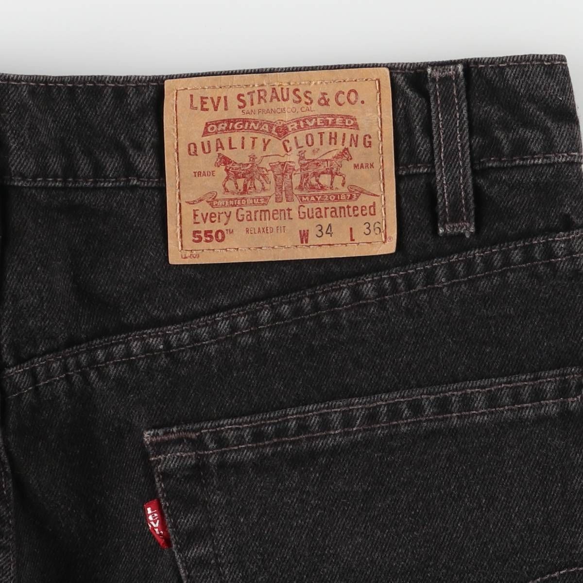  古着 90年代 リーバイス Levi s 550 0260 ブラックデニム テーパードデニムパンツ メンズw 34相当 ヴィンテージ eaa 419514 その他 メンズ