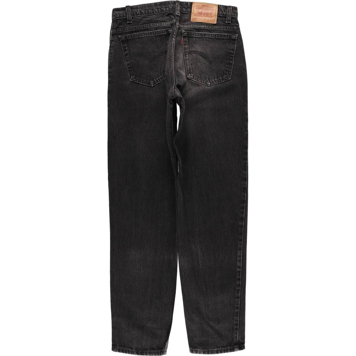 古着 90年代 リーバイス Levi s 550 RELAXED FIT TAPERED LEG ブラックデニム テーパードデニムパンツ カナダ製 メンズw 31相当 eaa 418808