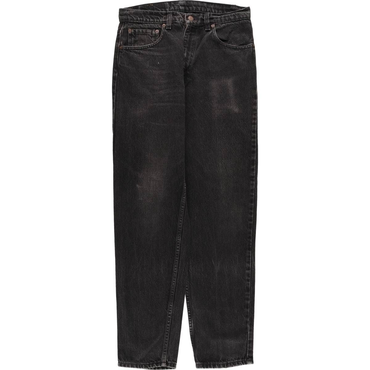 古着 90年代 リーバイス Levi s 550 RELAXED FIT TAPERED LEG ブラックデニム テーパードデニムパンツ カナダ製 メンズw 31相当 eaa 418808