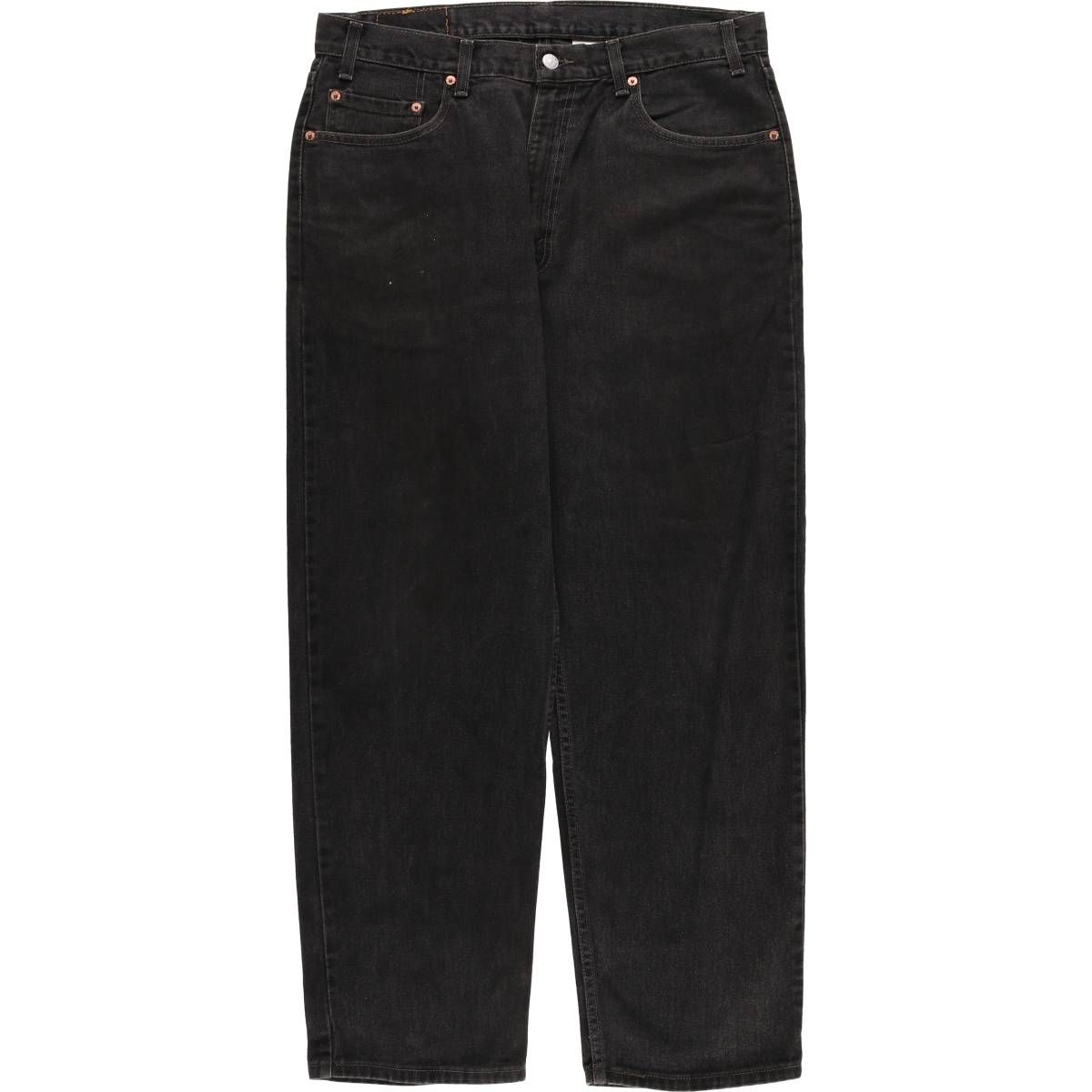 古着 90 00年代 リーバイス Levi s 550 RELAXED FIT ブラックデニム テーパードデニムパンツ カナダ製 メンズw 35相当 eaa 419227