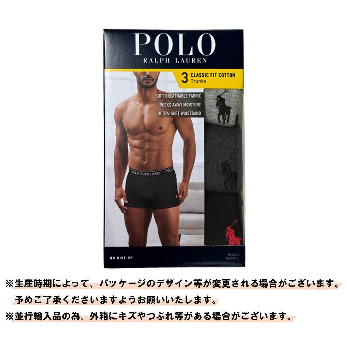 ポロ ラルフローレン POLO Ralph Lauren ボクサーパンツ ショート 組 アソート セット クラシックフィット 前開き 下着 アンダーウェア NCTRP 3 RHD メンズ ブラック グレー レッド