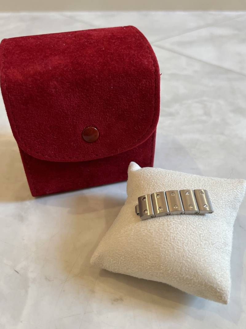 Cartier カルティエ サントス コマ 5コマ 12 mm シルバー 腕時計