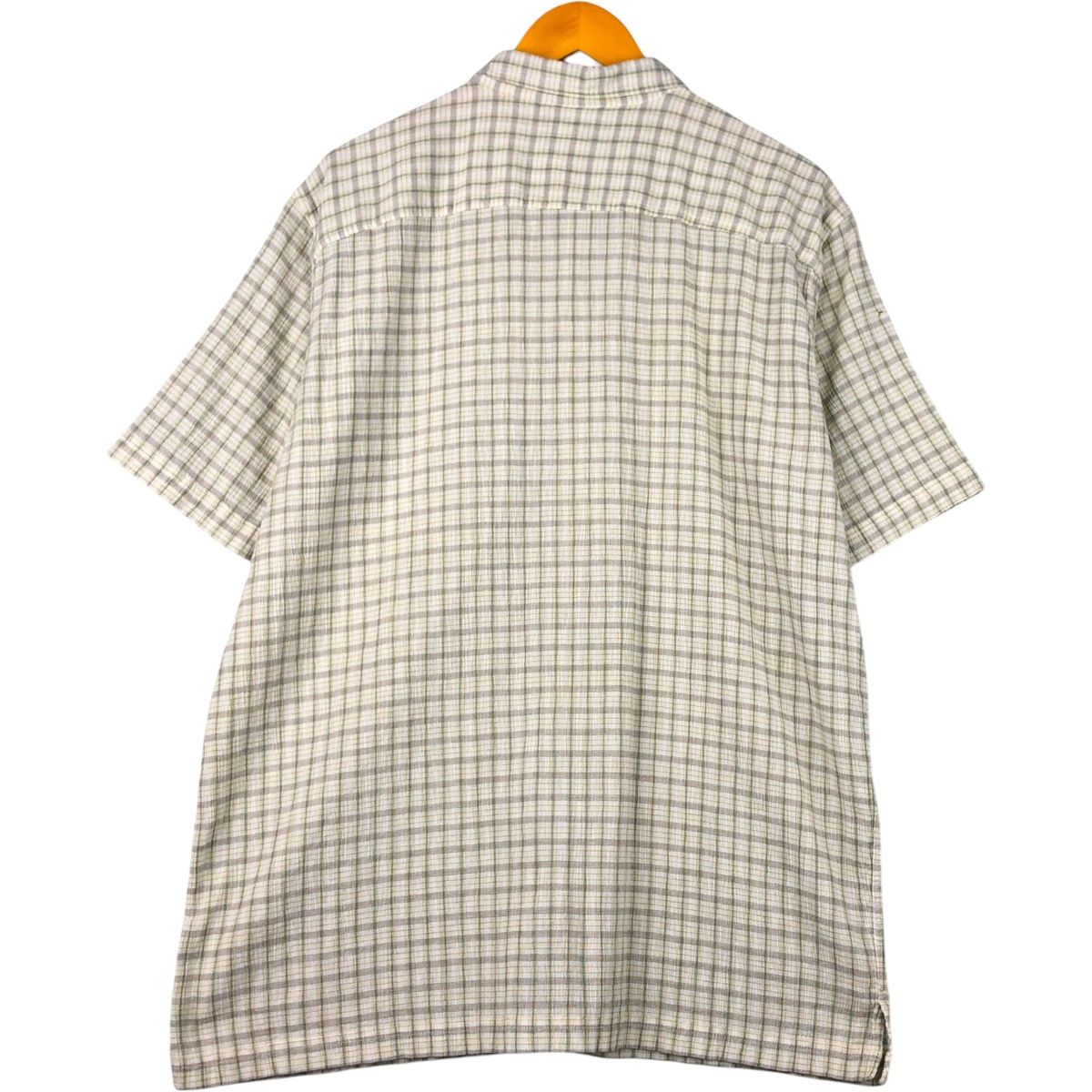 patagonia パタゴニア　シアサッカーシャツ 半袖　チェック　Lサイズ 古着 パタゴニア Patagonia 52921SP14 シアサッカー 半袖 チェック