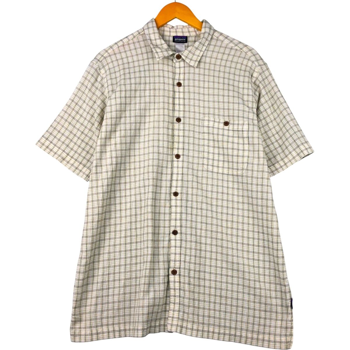 古着 パタゴニア Patagonia 52921SP14 シアサッカー 半袖 チェック