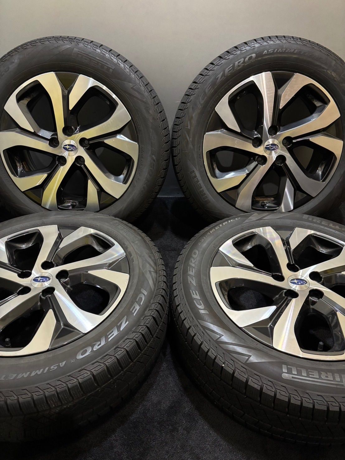 225 60 R 18 PIRELLI ICE ZERO 22年製 スバル BT系 レガシィ アウトバック 18インチ 7 J 55 114 3 5 H スタッドレス 4本 南7 K 913