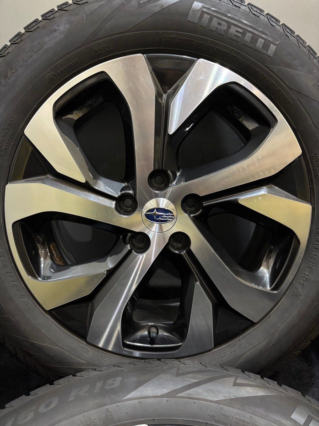 225 60 R 18 PIRELLI ICE ZERO 22年製 スバル BT系 レガシィ アウトバック 18インチ 7 J 55 114 3 5 H スタッドレス 4本 南7 K 913