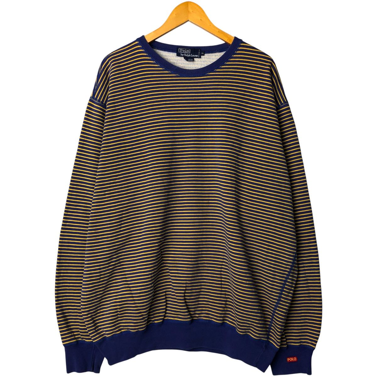 古着 ラルフローレン Ralph Lauren POLO by ボーダー柄 スウェットシャツ トレーナー メンズXL相当 eaa 482382
