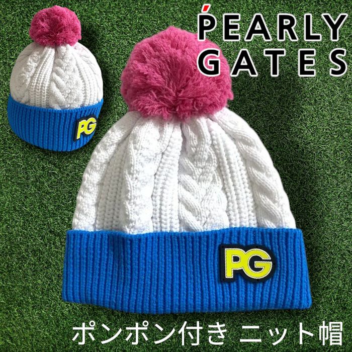 PEARLY GATES パーリーゲイツ ゴルフ ケーブルニット トリコロール
