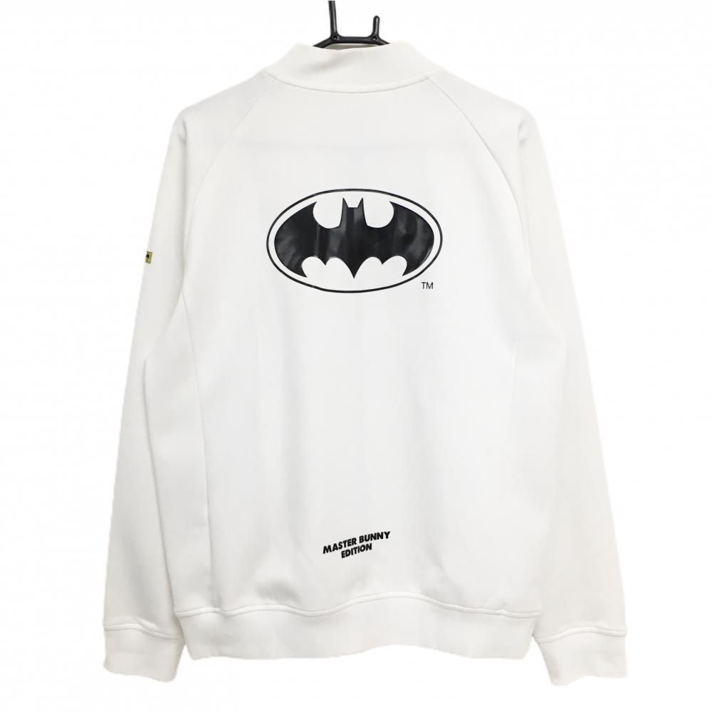 マスターバニー BATMAN ジャケットブルゾン 白 黒 バットマン 10周年 メンズ 5 L ゴルフウェア MASTER BUNNY EDITION