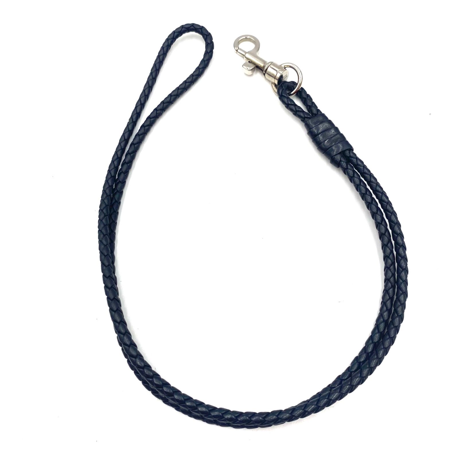 美品 BOTTEGA VENETA ボッテガヴェネタ レザー 編み込み ネック