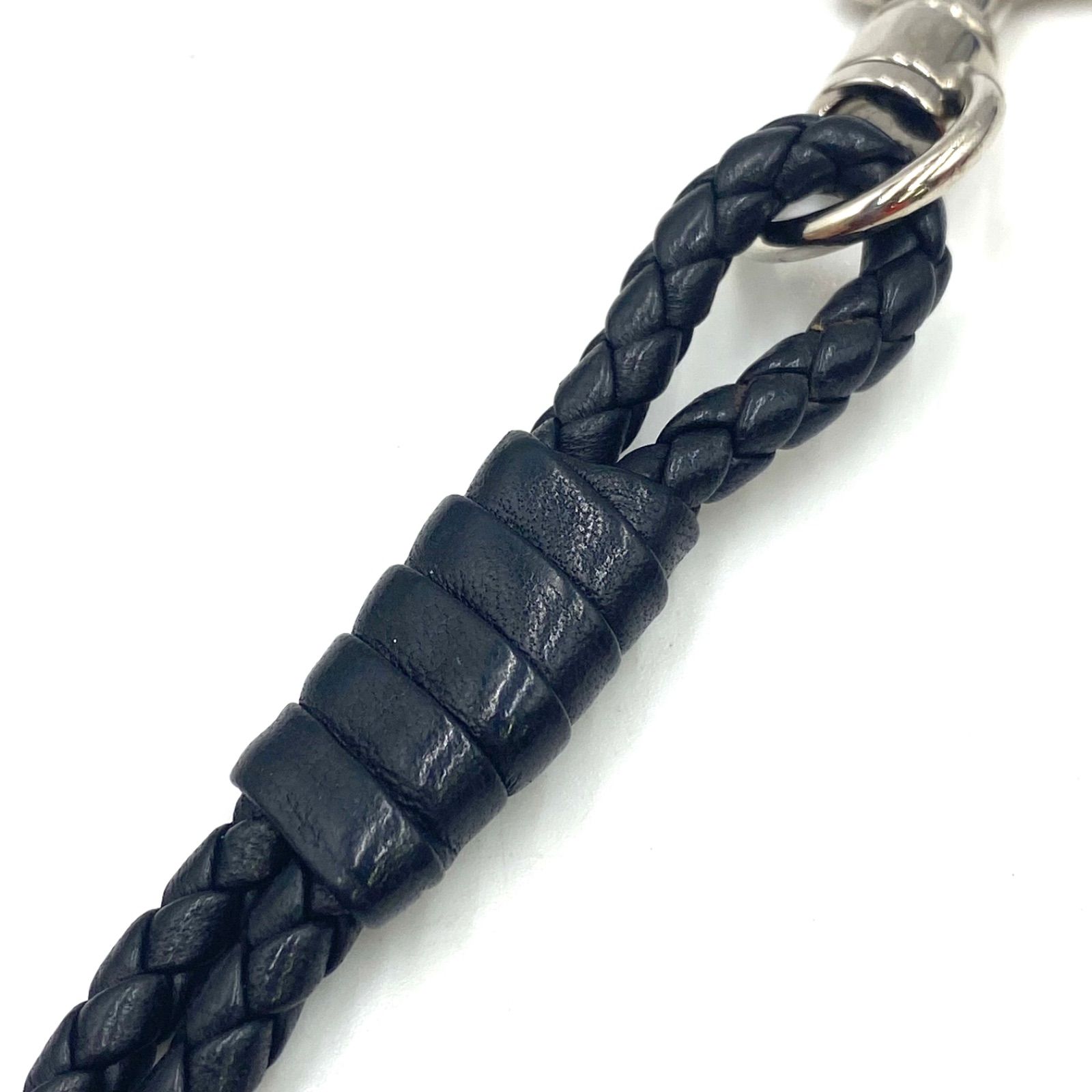 美品 BOTTEGA VENETA ボッテガヴェネタ レザー 編み込み ネック