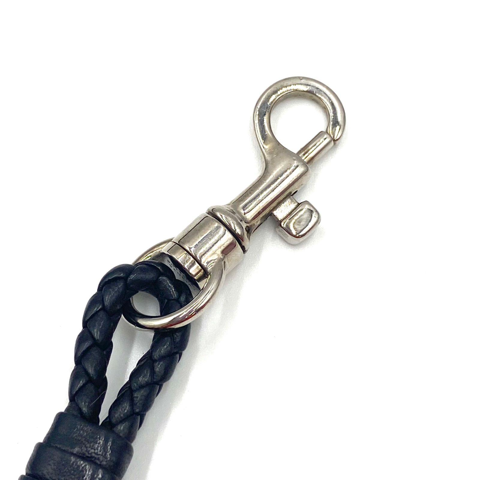 美品 BOTTEGA VENETA ボッテガヴェネタ レザー 編み込み ネック