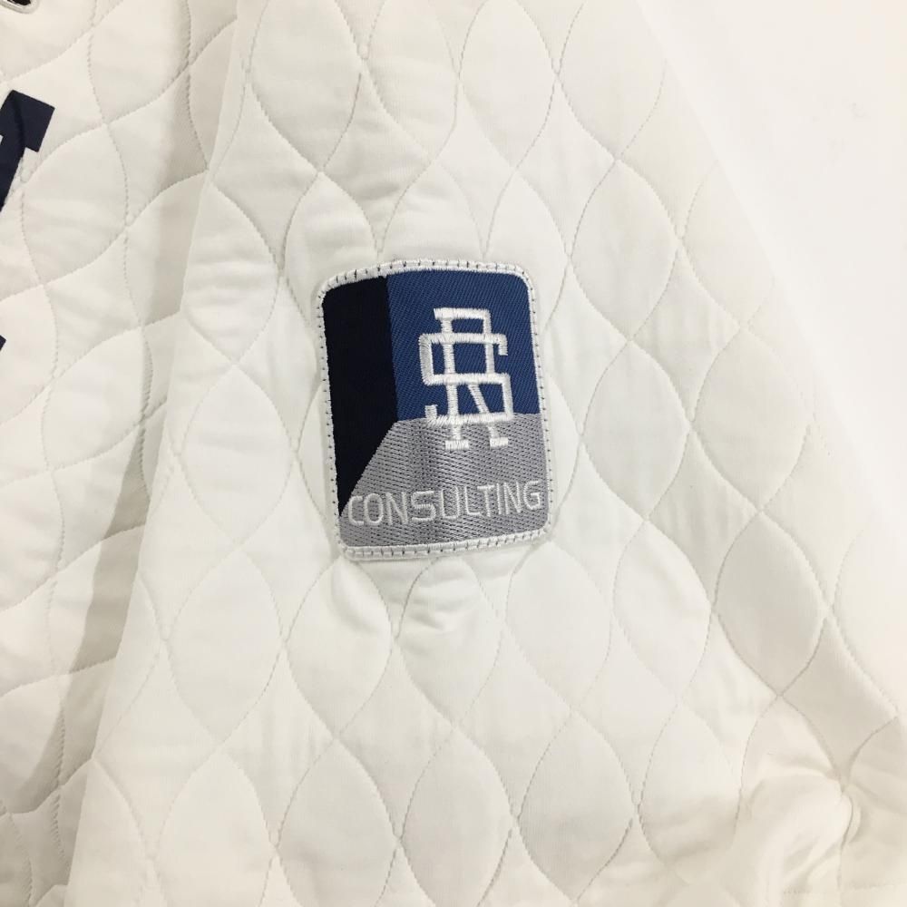 ラフアンドスウェル トレーナー 白 胸プリント メンズ L ゴルフウェア rough＆swell ターゲットネット セーター トレーナー 