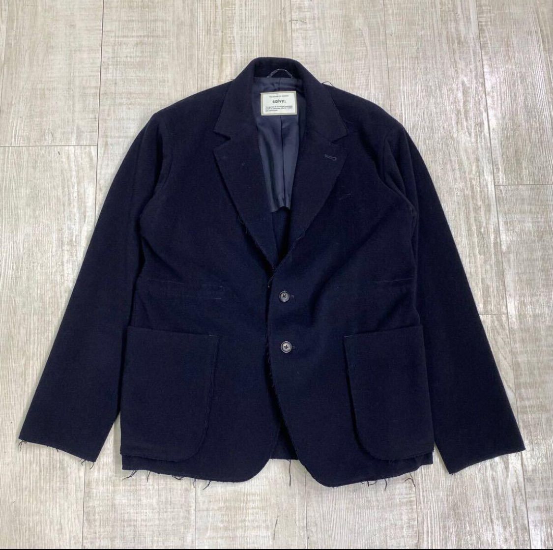 salvy; Wool Felt Cut Off Tailored Jacket サヴィー ウール フェルト 