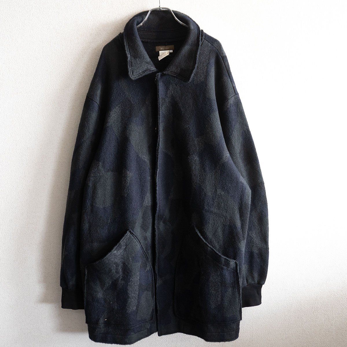 ヨージヤマモト　アーカイブ　ウールジャケット　コート　切り替え　Y-3 Y-3 ヨウジヤマモト オーバーサイズ コート ウールコート 18AW - メルカリ