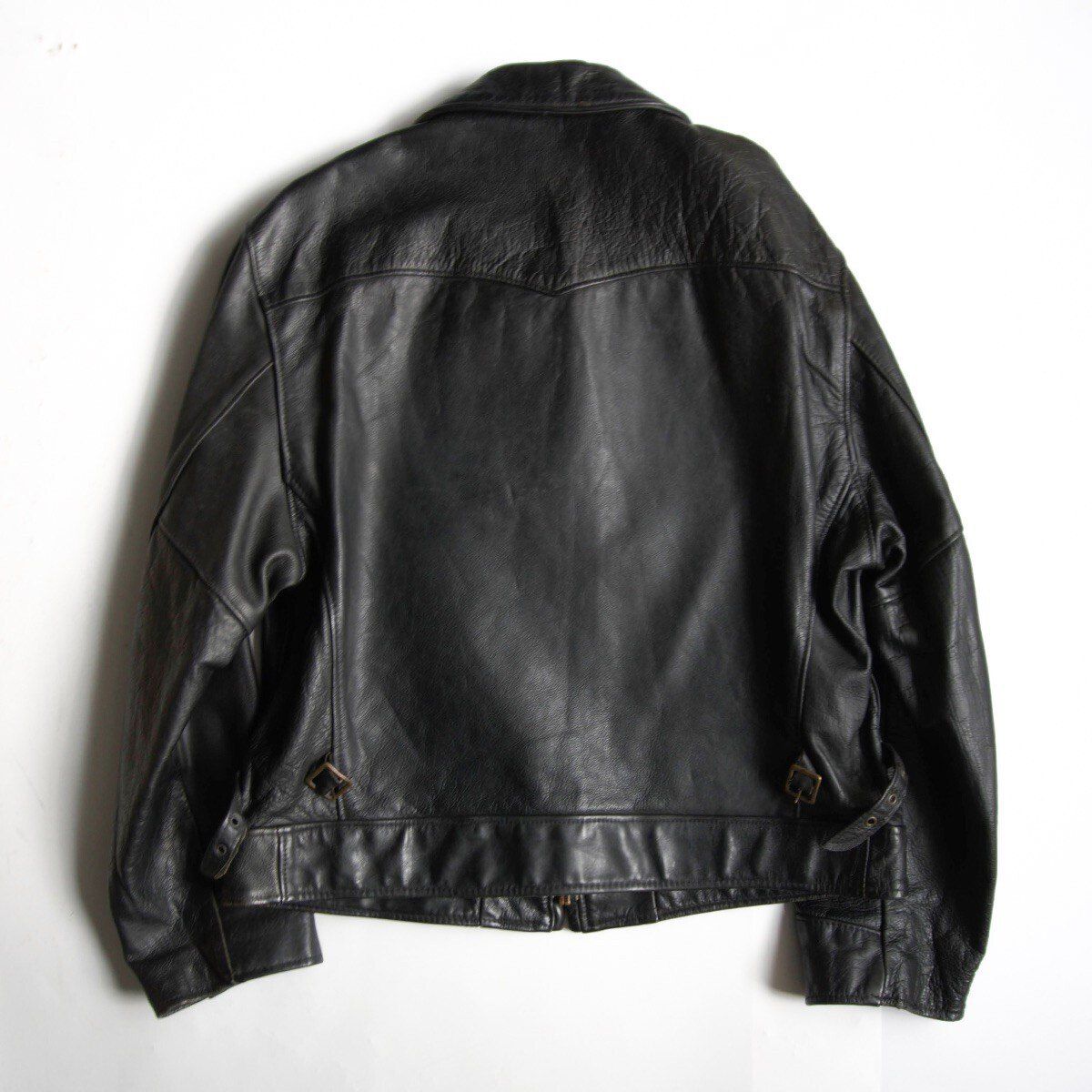 美品/ビッグサイズ】SCHOTT【637/シングルライダースジャケット】44 襟