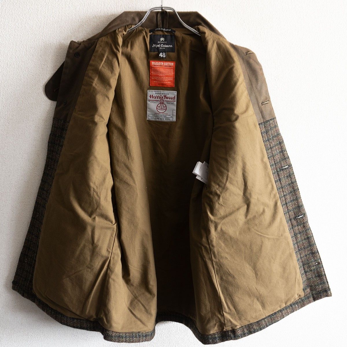 美品】NIGEL CABOURN【CAPE CAMERAMAN JACKET】48 オイルドクロス