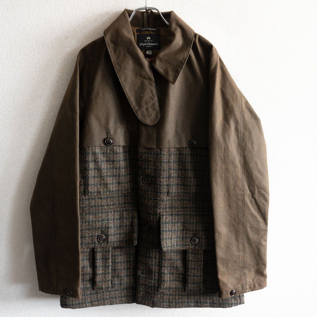 美品】NIGEL CABOURN【CAPE CAMERAMAN JACKET】48 オイルドクロス