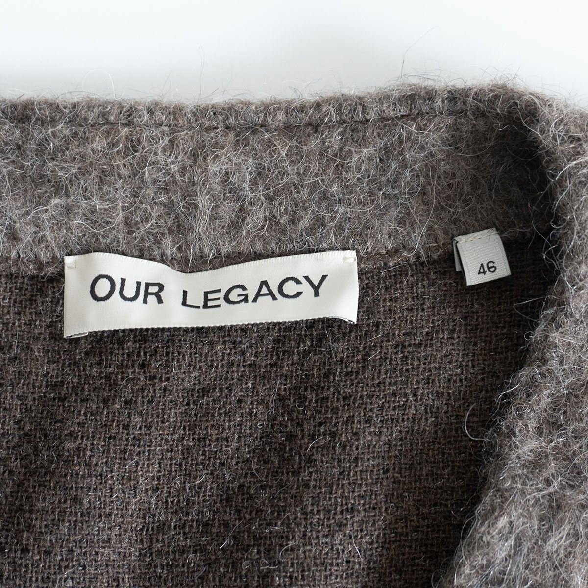 美品/24AW】OUR LEGACY【M4236CM/CARDIGAN MOHAIR】46 MOLE-GREY 