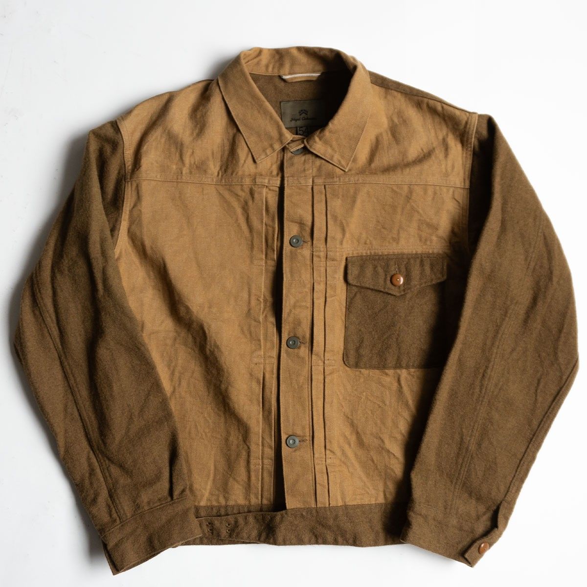 ビッグサイズ/54】NIGEL CABOURN 【WOOL MIX BROWN DENIM JACKET】54 