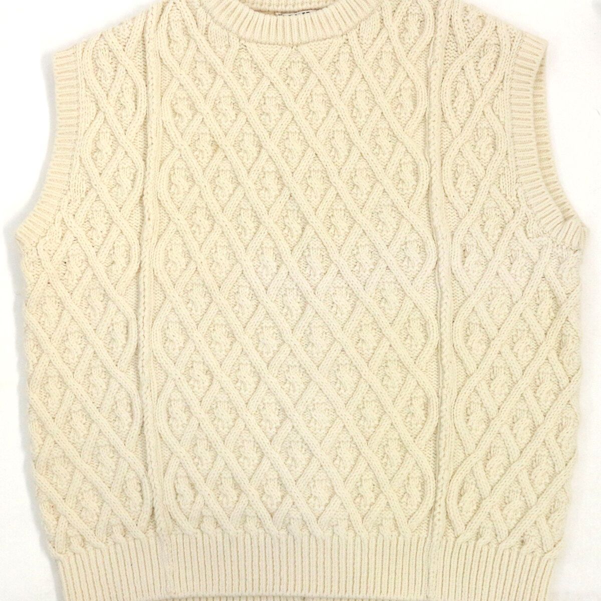 AURALEE オーラリー 19AW HARD TWIST MERINO ARAN KNIT VEST ハード