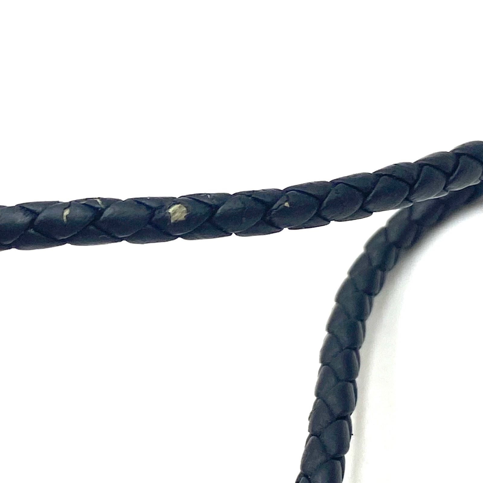 美品 BOTTEGA VENETA ボッテガヴェネタ レザー 編み込み ネック