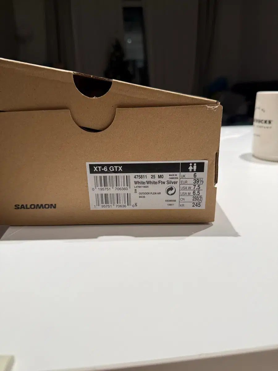 SALOMON XT-6 GTX 白 245 mm | GTX_L 47581