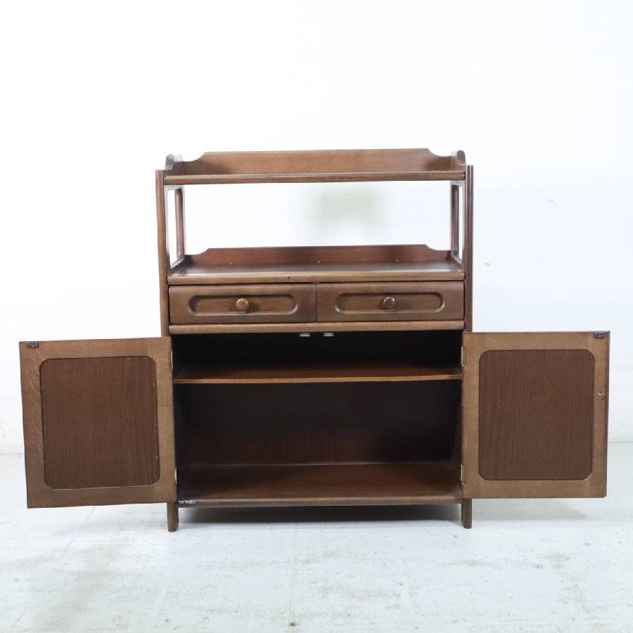 カリモク家具 karimoku 電話台 ファックス台 キャビネット 飾り棚 ブナ