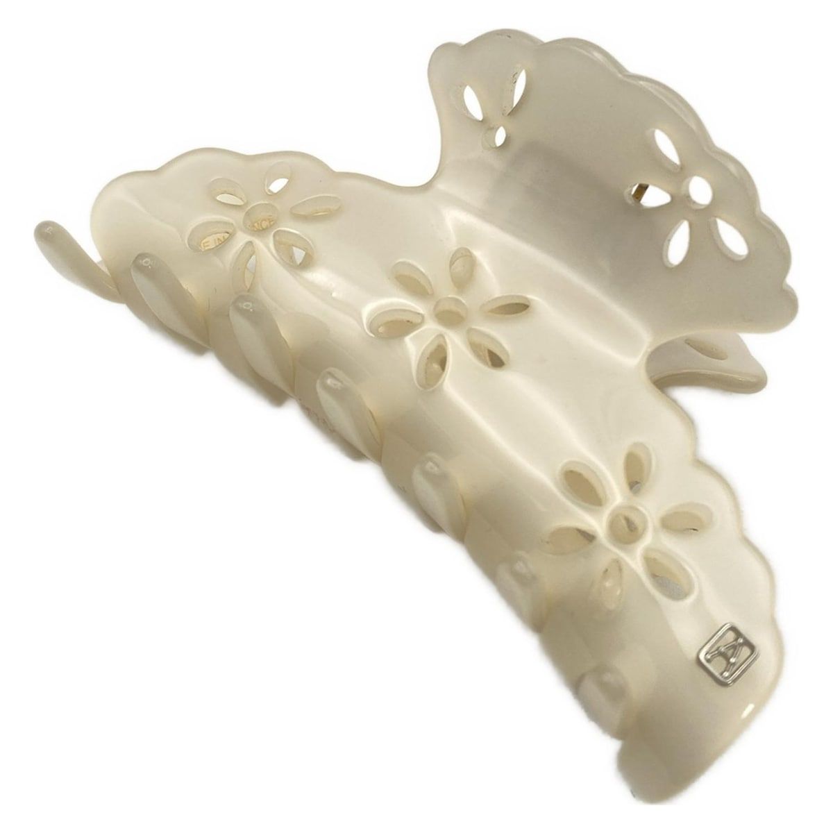 ALEXANDRE de PARIS アレクサンドル ドゥ パリ - アイボリー ヘアクリップ フラワー 花