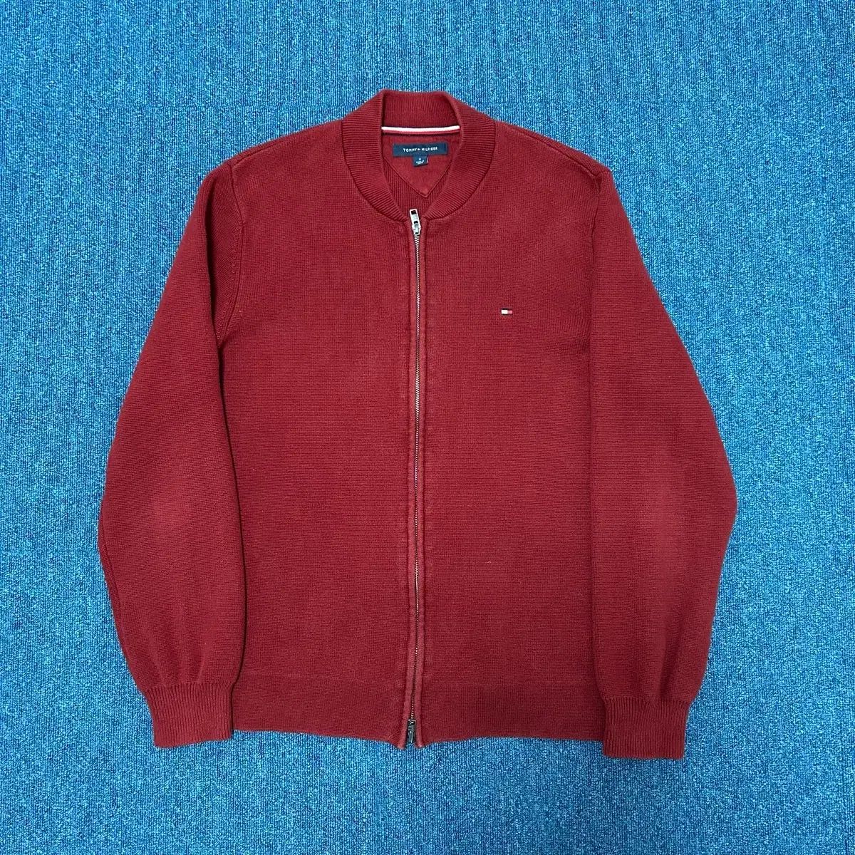 トミーヒルフィガー ニットジップアップM TOMMY HILFIGER ジップアップ 