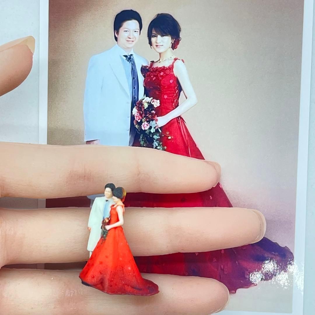 1/64 フィギュア ミニチュア ジオラマ ミニカーに トミカに 結婚式