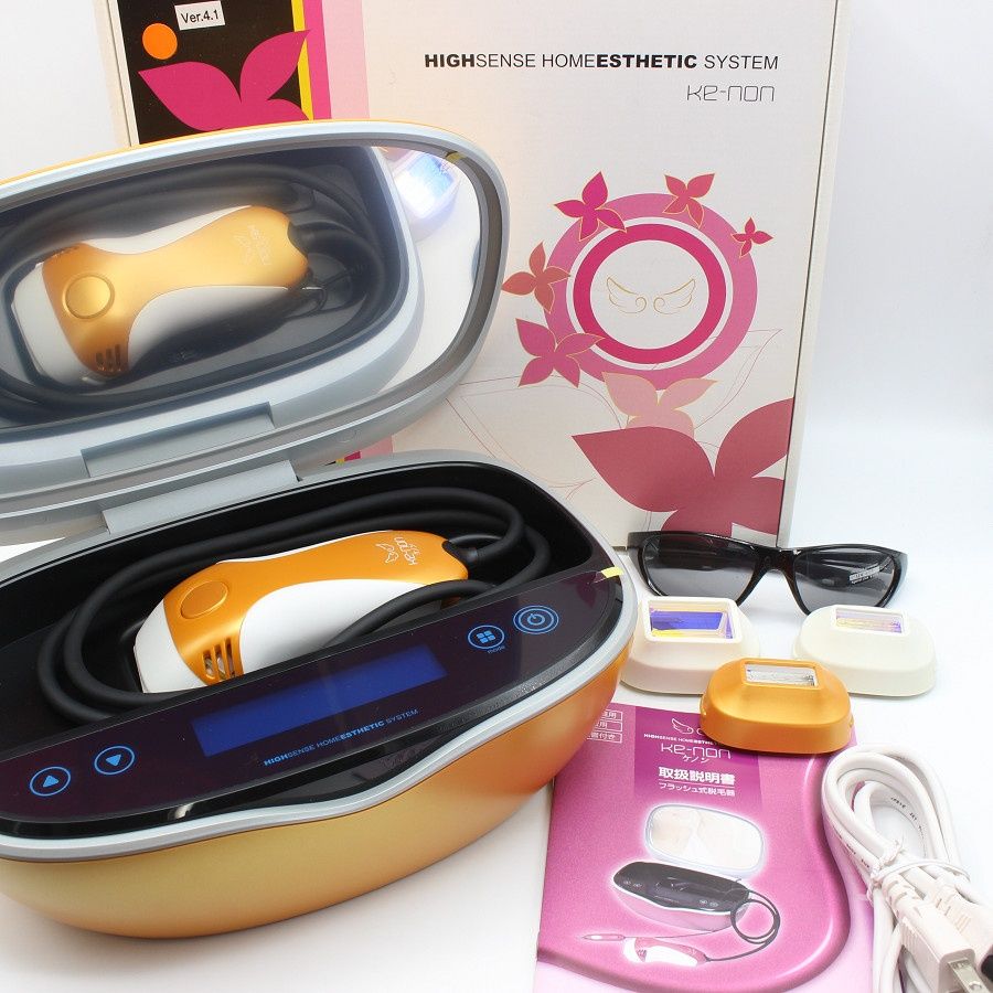 ケノン Ver.4.1 眉脱毛あり カートリッジ4点 エクストラ スリム スキン ラージ 脱毛器 kenon 本体