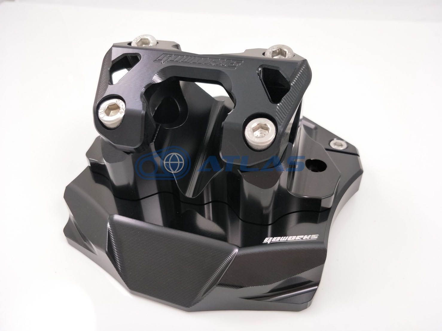 GO WORKS XMAX 250 SG 42 J 70 SGA 8 ハンドルポスト Φ28 6 mmテーパーハンドル用 ブラック