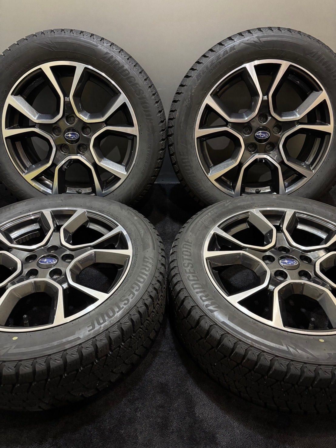 225 55 R 18 DM V 3 21年製 スバル SKフォレスター OP 18インチ 7 J 48 114 5 H スタッドレス 4本 南7 K 915