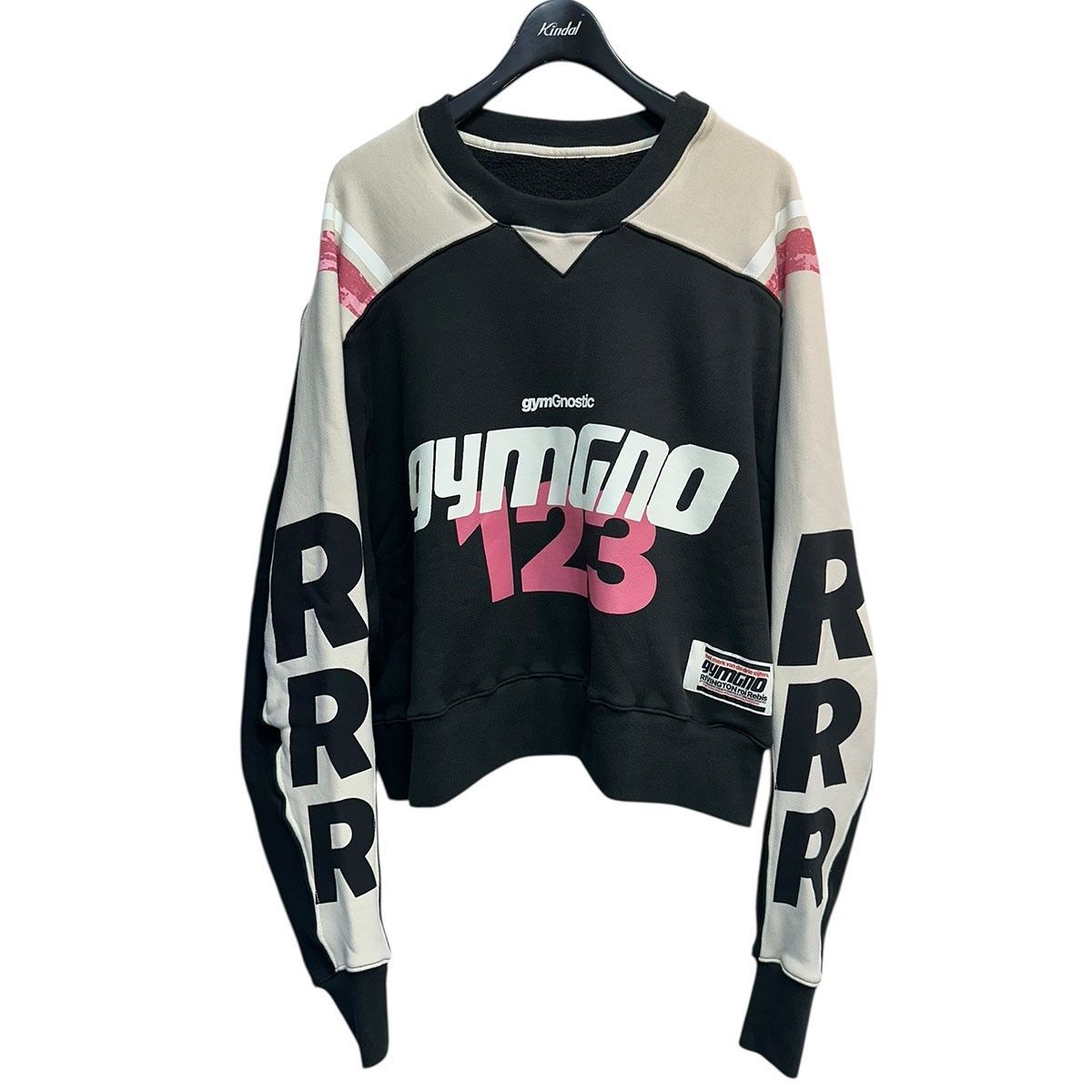 RRR123 RIVINGTON roi Rebis 24SS AGAPE CREWNECK プリントクロップド